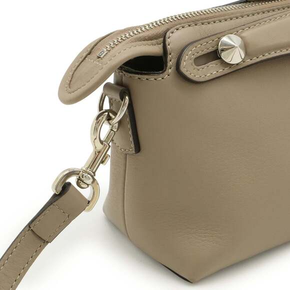 FENDI BY THE WAY Mini Handbag/Shoulder Bag in Greige Leather (8BL135) - Picture 5 of 10